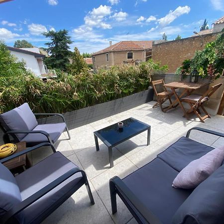 L'Esplanade, Appartement En Centre-Ville Au Calme Puisserguier Esterno foto