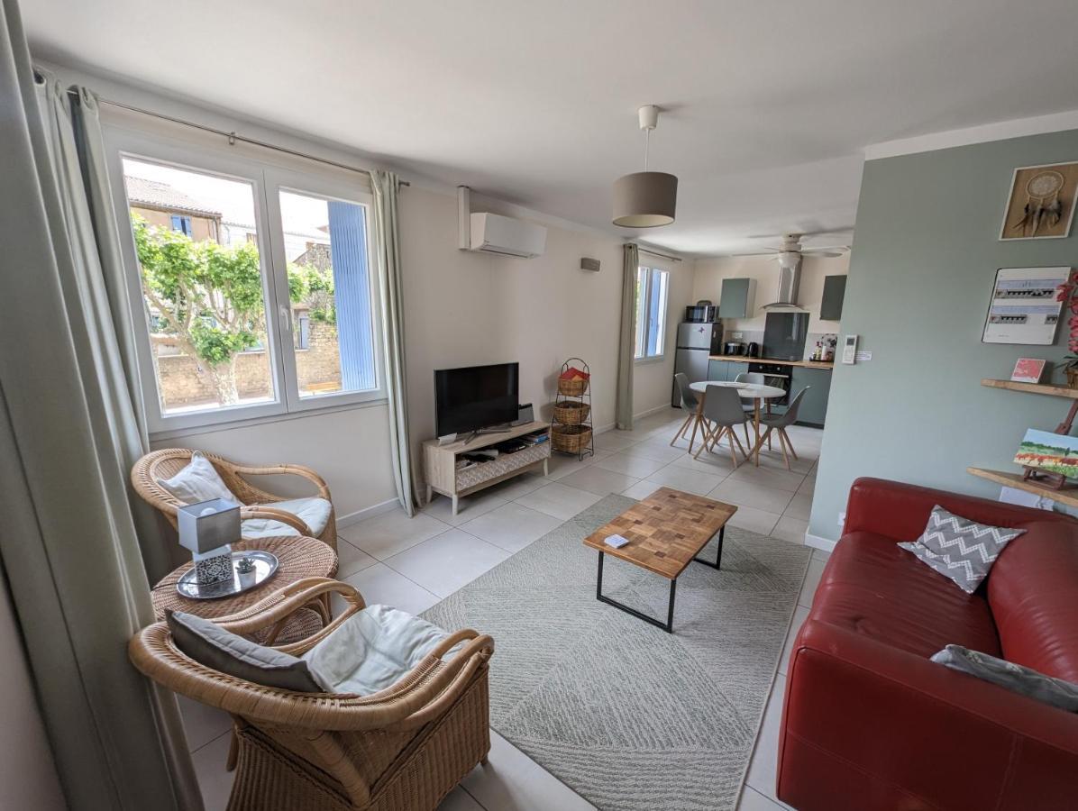 L'Esplanade, Appartement En Centre-Ville Au Calme Puisserguier Esterno foto